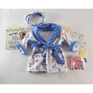 American Girl Of Today 18" Doll Bubble Robe & Headband Lot Pouch Braces Tin Grin